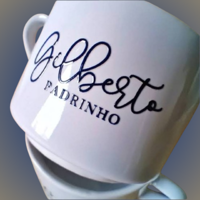 Xícara de café personalizada em DTF - Nobre Comunicação Visual