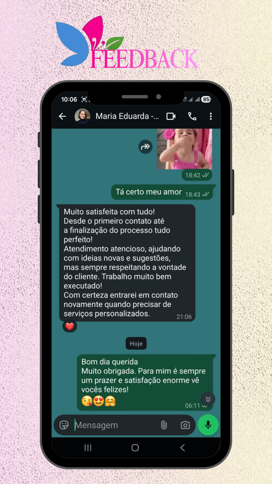 FEEDBACK - CLIENTE - NOBRE COM VISUAL