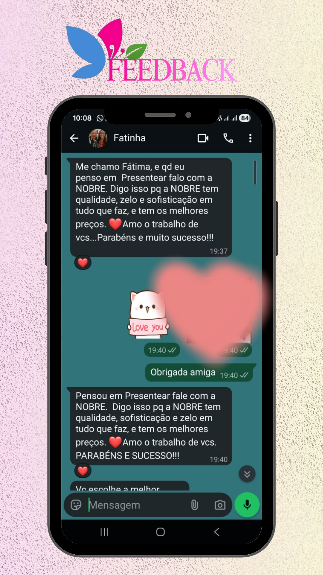 FEEDBACK - CLIENTE - NOBRE COM VISUAL