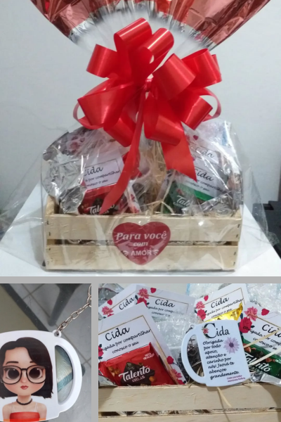 Cesta bombons Presente -  Nobre Comunicação Visual