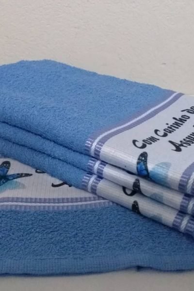 Toalhas para rosto e mãos sublimadas - Nobre Comunicação Visual