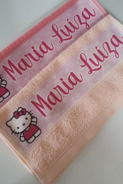 Toalhas para rosto e mãos sublimadas - Nobre Comunicação Visual