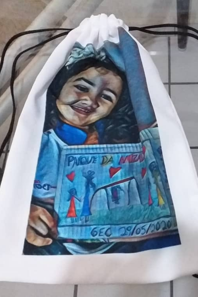 Sacochila em tecido oxeford para personalizar – Nobre Comunicação Visual