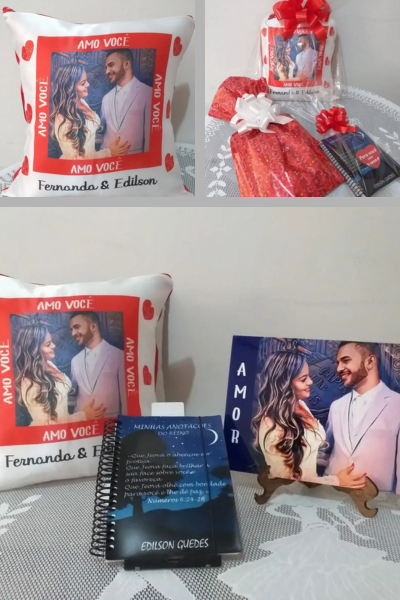 Kit azulejo+caneca Presente -  Nobre Comunicação Visual