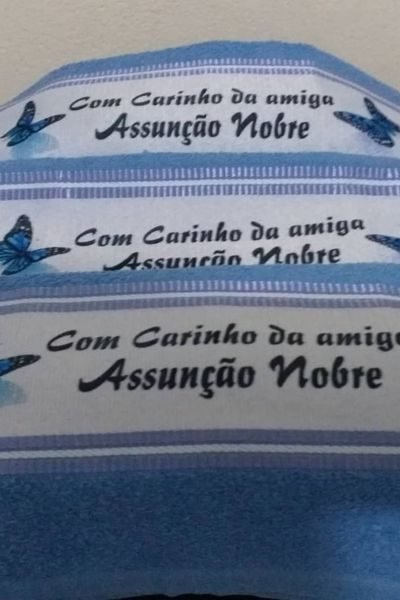 Toalhas para rosto e mãos sublimadas - Nobre Comunicação Visual