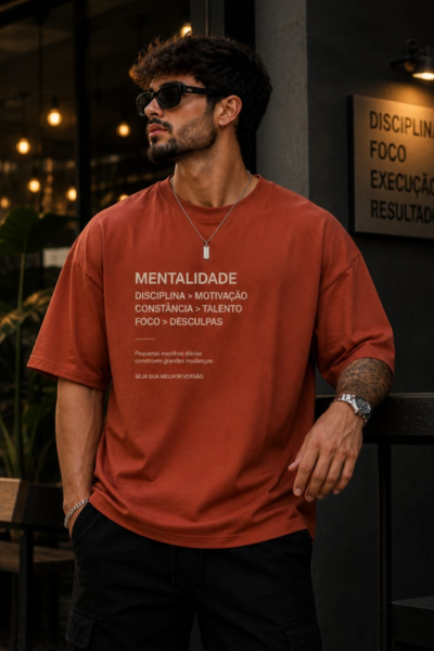 Camiseta Oversized masculina telha