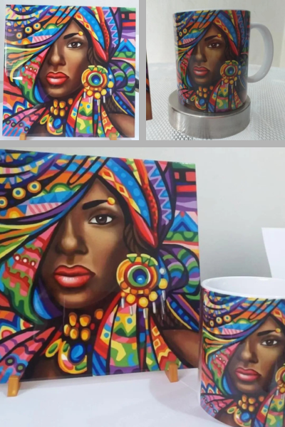 Kit azulejo+caneca Presente - Nobre Comunicação Visual