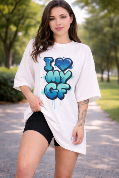 Camiseta oversized branca em algodão – Nobre Comunicação Visual